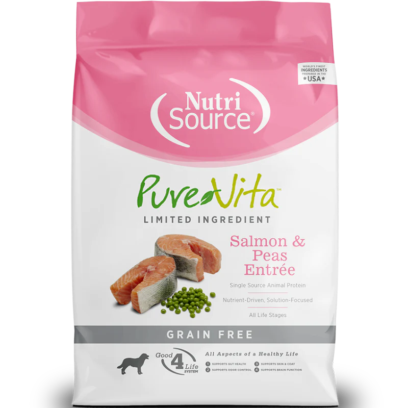 NutriSource Pure Vita (Salmon & Peas Entreé) 4lb