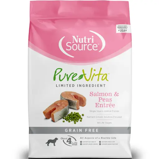 NutriSource Pure Vita (Salmon & Peas Entreé) 12lb