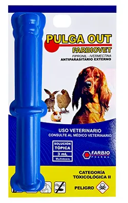 Farbiovet pipeta antipulgas para perros, aves y cuyos 3ml